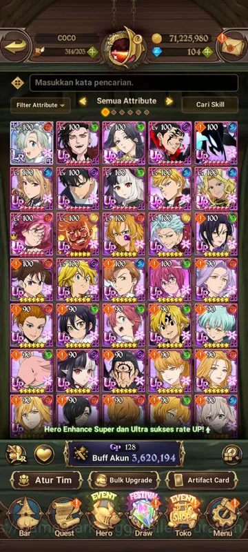 The Seven Deadly Sins: Grand Cross Midgame Asia |3,6M CC|1LR + 7UR + Full Collab Solev (Eliza image 1