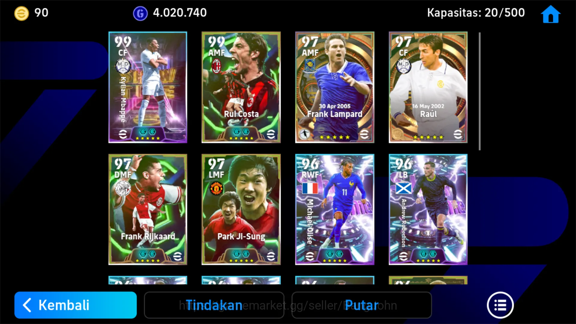 eFootball Accounts EFB316B Power 3159 | Mbappe Show time , Rui Costa image 4