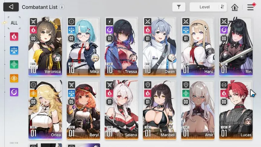 Chaos Zero Nightmare Accounts Asia Fresh Starter Lv11|4 SSR(Veronica,Haru,Rin,Orlea,Etc)|10 4