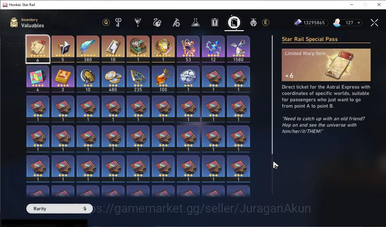 Honkai Star Rail Accounts Mid Game ASIA|TL69|10 Limited [(Ruan 4