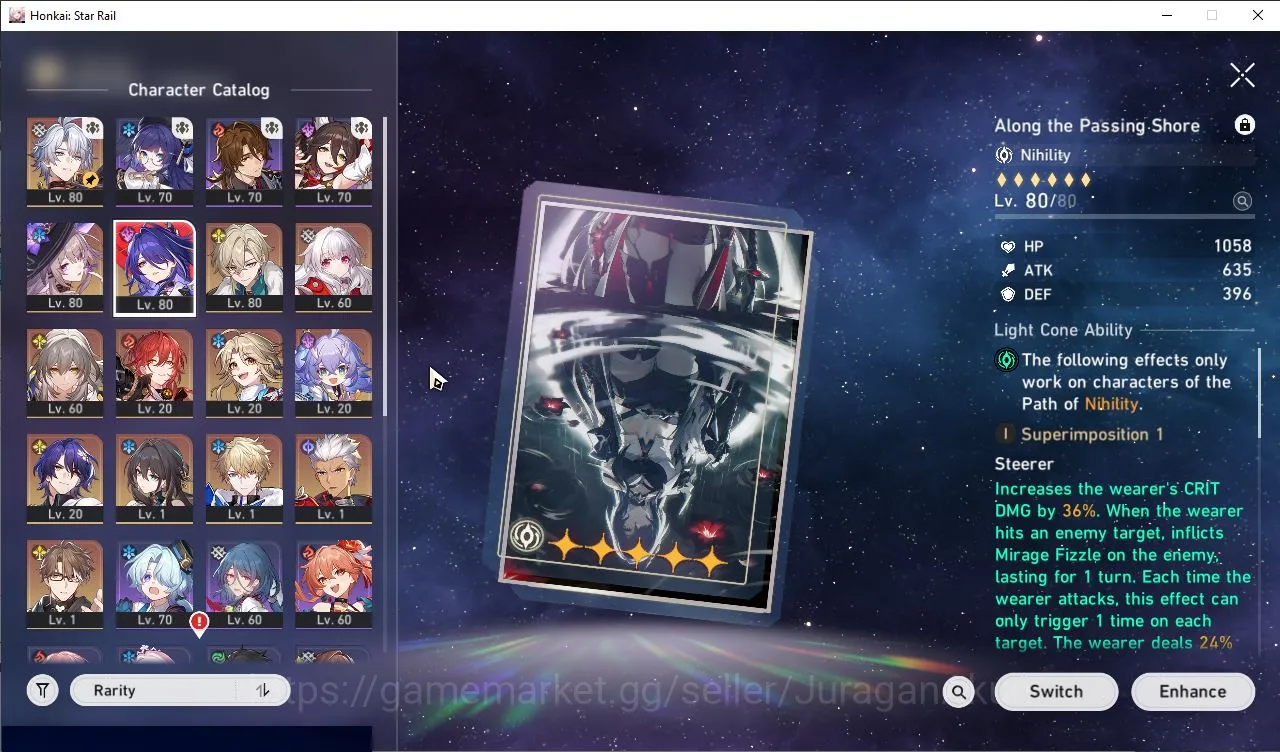 Honkai Star Rail Accounts Mid Game ASIA|TL63|6 Limits[Acheron+Sign,The Herta,Phainon,Aventurine,Dr Ratio,Ruan 2