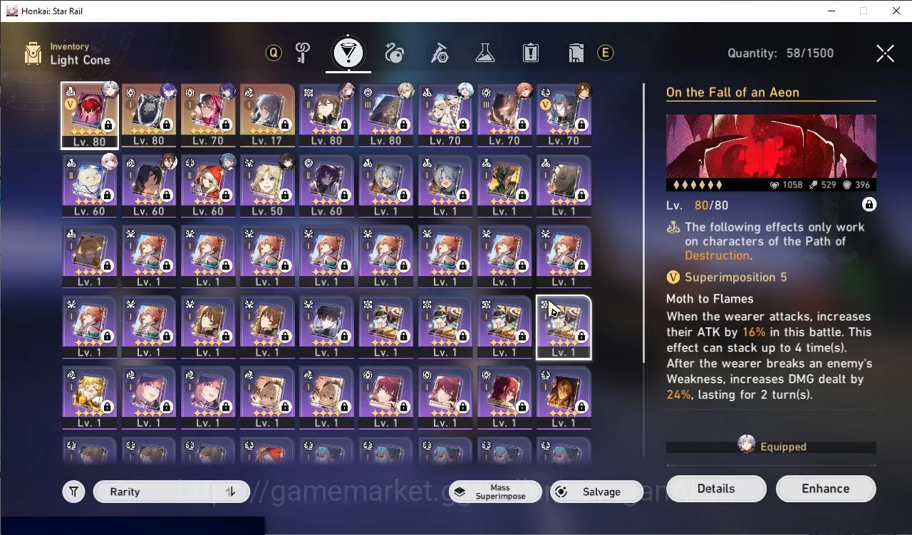 Honkai Star Rail Accounts Mid Game ASIA|TL63|6 Limits[Acheron+Sign,The Herta,Phainon,Aventurine,Dr Ratio,Ruan 3