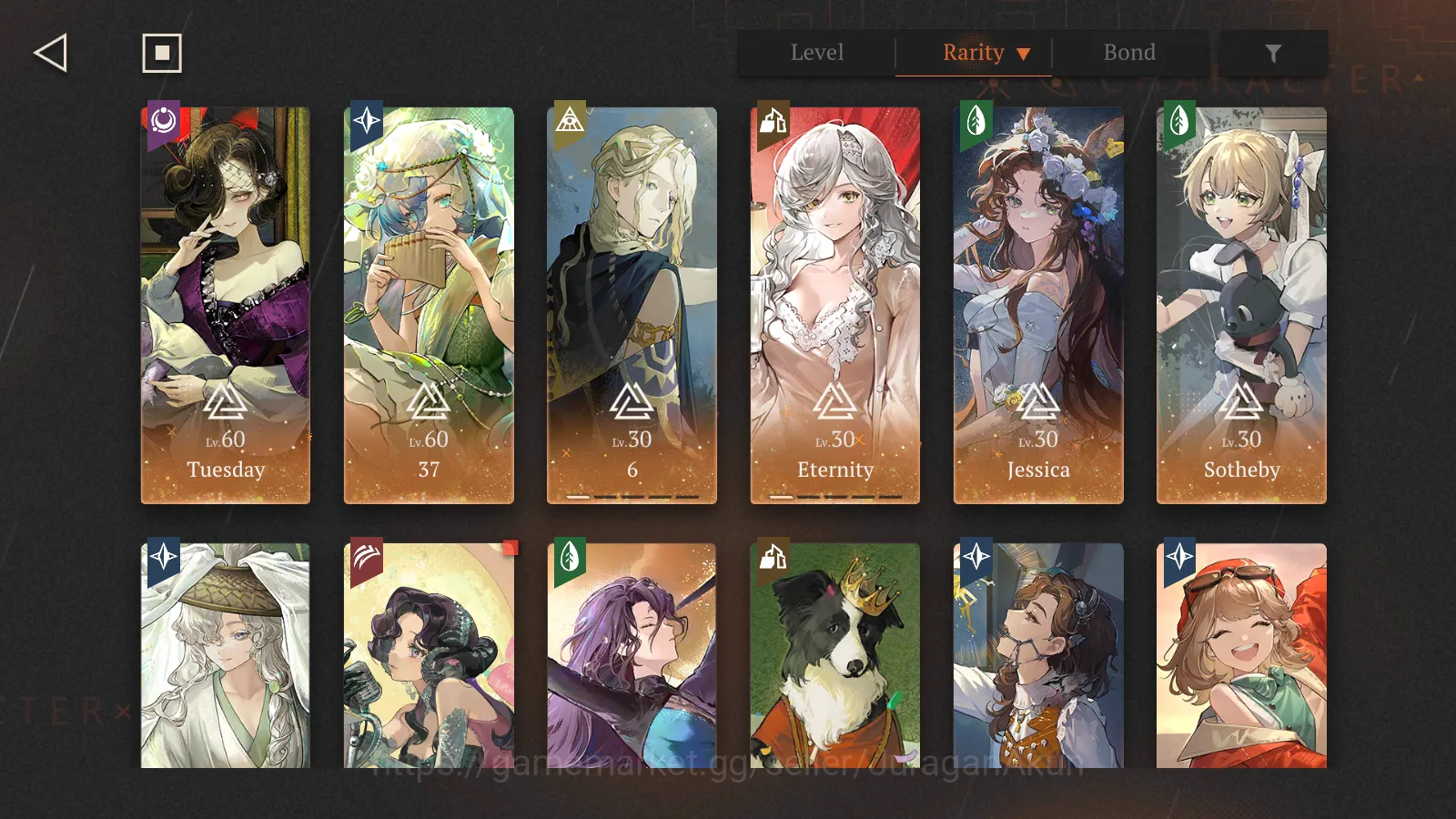 Reverse: 1999 Accounts Midgame Lv 59| mid game (Eternity p1,Tuesday) |70 char(15crew6*) 2 Limited Email Changeable| Check 4