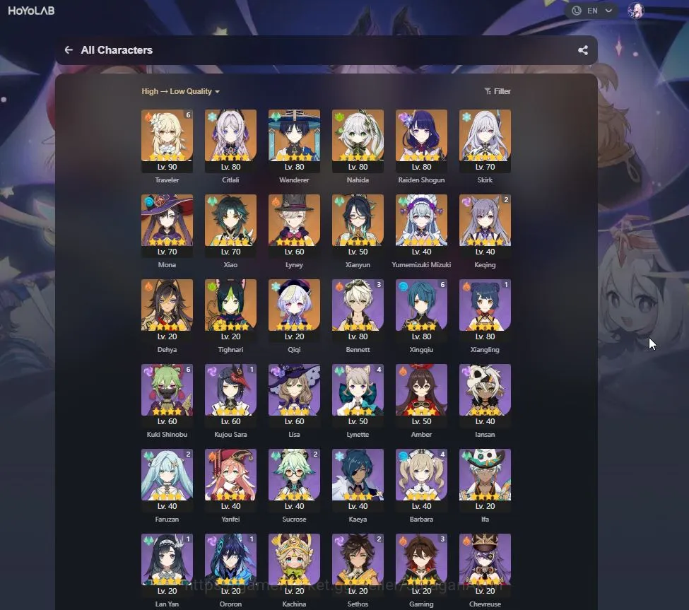 Genshin Impact Accounts Mid Game ASIA|AR 55| 8 Limited+2 [5*Weapon] | Xiao+Sign [Raiden,Citlali,Skirk,Nahida,Lyney Etc] | MC 5