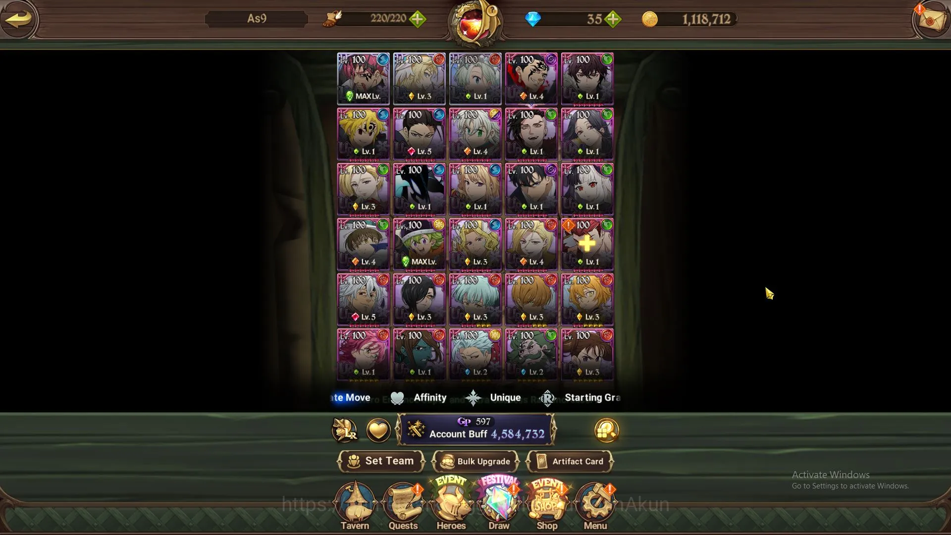 The Seven Deadly Sins: Grand Cross Accounts Endgame ASIA|4,5M CC|3 LR+7 UR+Full 2
