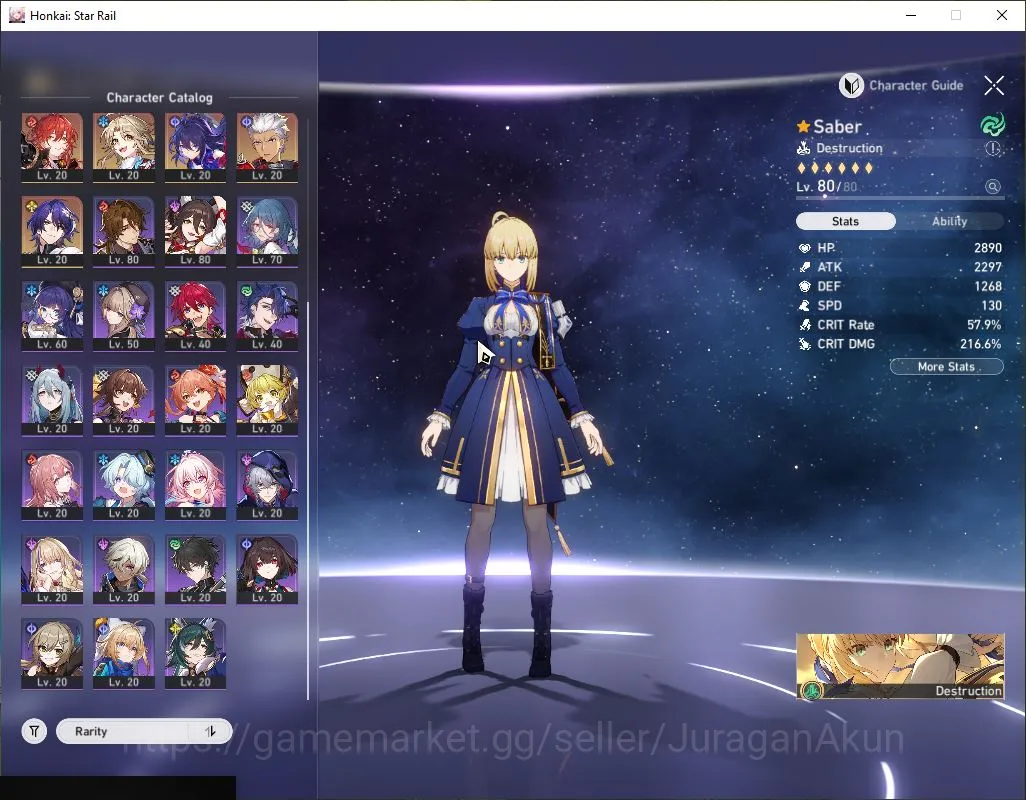 Honkai Star Rail Accounts Mid Game Asia|TL 66|10 Limited |SaberE1+Sign,Acheron+Sign,The Herta+Sign,Cerydra,ETC|Amphoreus|MC 3