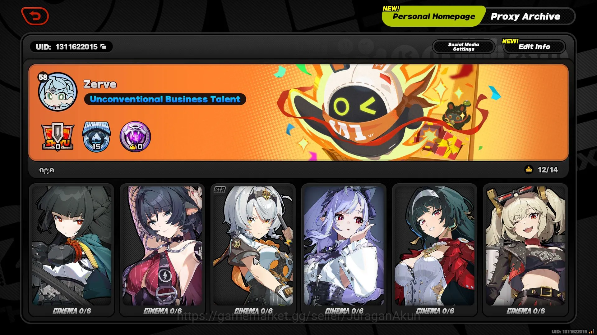 Zenless Zone Zero Mid-Game Asia IK 58|11 Limited[Banyue,Yixuan,vivian Skin+Si image 1