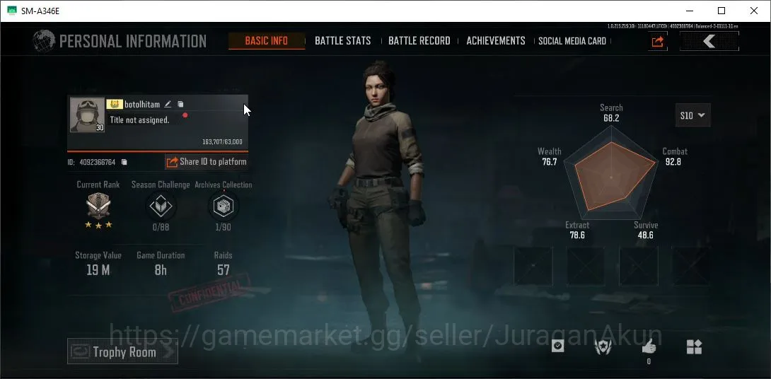 Arena Breakout Accounts [MOBILE] Lvl 30|SV 19M|CV 17,2M|BT6 Heavy|AKS-74U, image 4