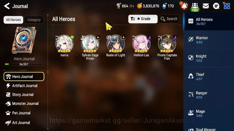 Epic Seven Accounts Starter Global Unverif|Fresh Starter|4ML 3