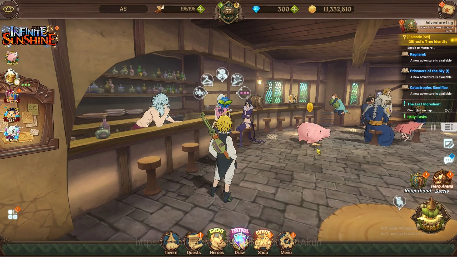 The Seven Deadly Sins: Grand Cross Accounts Midgame ASIA| 2,8M CC | 2 LR + 8 UR 2