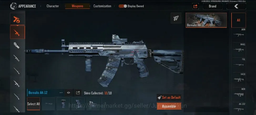 Arena Breakout Accounts Mid-Tier [MOBILE] SV 8.6M| 2M Koen |Weapon Skin : Borealis AK 12 etc | Many Equipment |Log Infinite 3