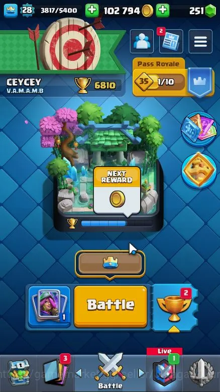Clash Royale Accounts Lvl 28|Trophy 6810|Limited Skin|KTL 10|Card 109|1  image 3