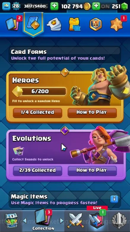 Clash Royale Accounts Lvl 28|Trophy 6810|Limited Skin|KTL 10|Card 109|1  image 5