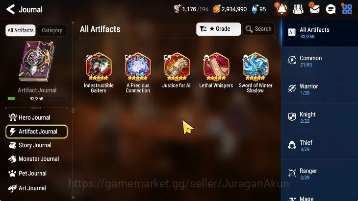 Epic Seven Accounts Starter Global Unverif|Fresh Starter|2 ML(Architech Laika,Har setti) Aramitha,Sharun,etc|POH 4