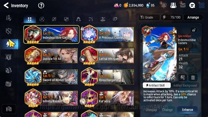 Epic Seven Accounts Starter Global Unverif|Fresh Starter|2 ML(Architech Laika,Har setti) Aramitha,Sharun,etc|POH 5