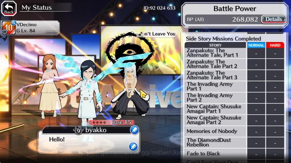 Bleach: Brave Souls Accounts Mid-Tier [GLOBAL] 11K Orbs | Uryu+Renji+JushiroTYBW25,Orihime TYBW24,Byakuya renewedetc| Check 7