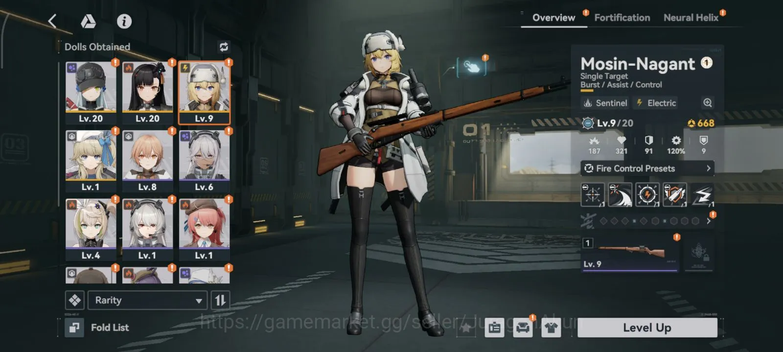 Girls' Frontline 2: Exilium Accounts GlobalDarkwinter| Starter Klukai,Qiongjiu,Mosin,Vepley|Gems 7275|CN on|Take Email| Log 3