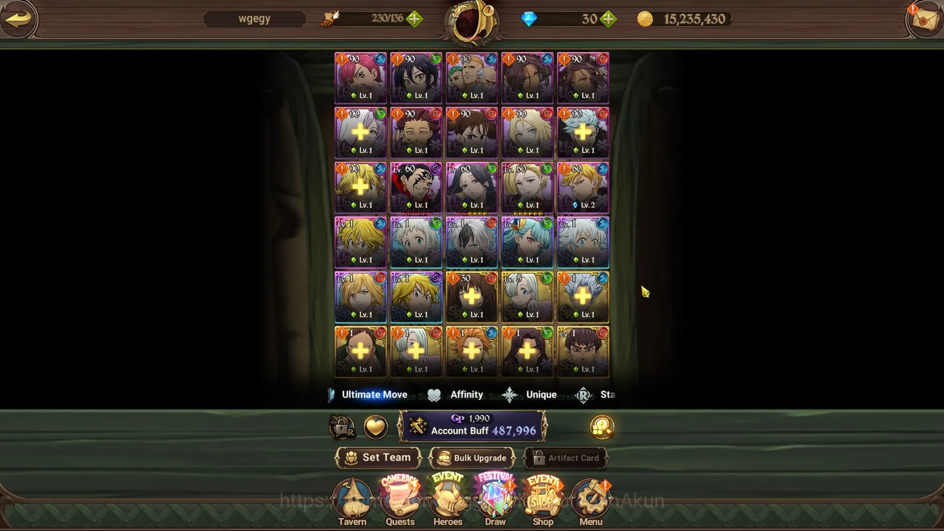 The Seven Deadly Sins: Grand Cross Accounts Starter Global | Starter | 487K CC,Ch2 | 4 UR | Lancelot 2/6,ODK,Skuld,DKM |Code 2
