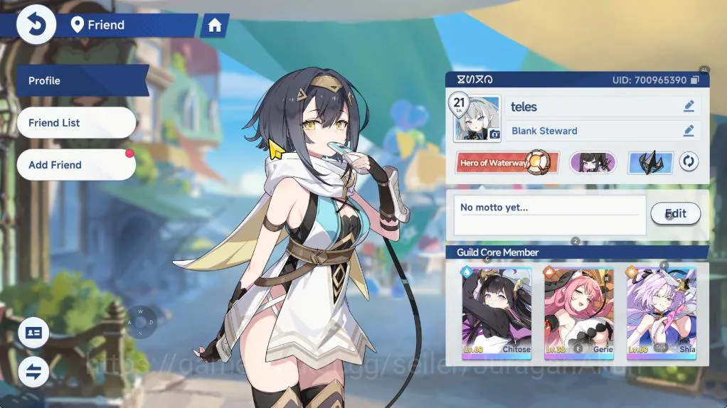 Stella Sora Accounts GLOBAL| Lv 21 | 1,2K SD |4 SSR (Chitose,Freesia)+Sign [Shia,Gerie] | 13 SR Disc | Log Yostar | Check SS 2