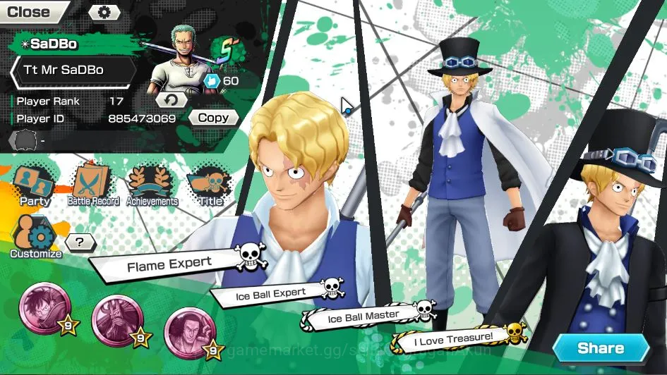 One Piece Bounty Rush Accounts Mid-Tier Global|5 META EX|Luffy Four Emperor,Kaido Onigashima,Sabo Flame Emperor, Oden Daimyo 2