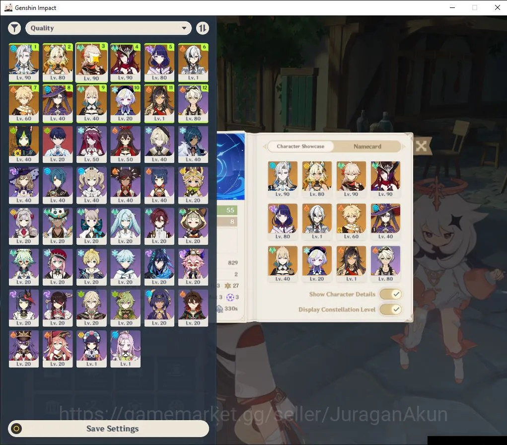 Genshin Impact Accounts Mid Game ASIA|AR 55| 6 Limited + 4 [5 Star Weapon]|[(Neuvill 2
