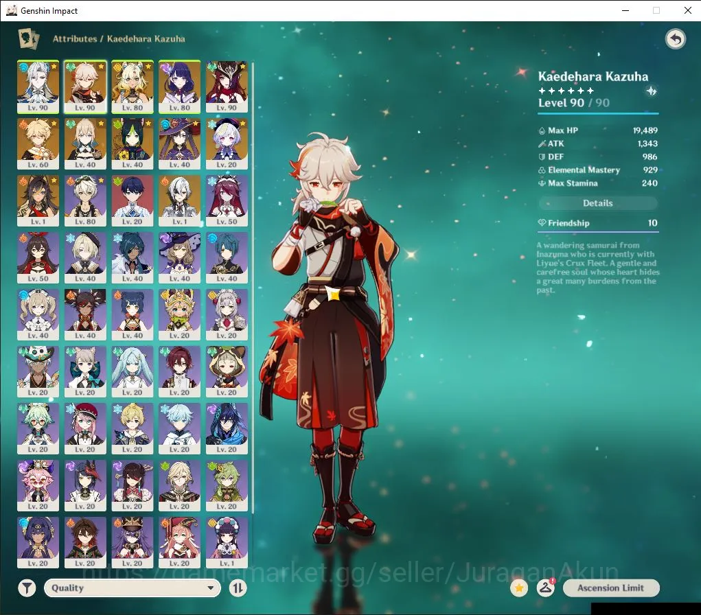 Genshin Impact Accounts Mid Game ASIA|AR 55| 6 Limited + 4 [5 Star Weapon]|[(Neuvill 3