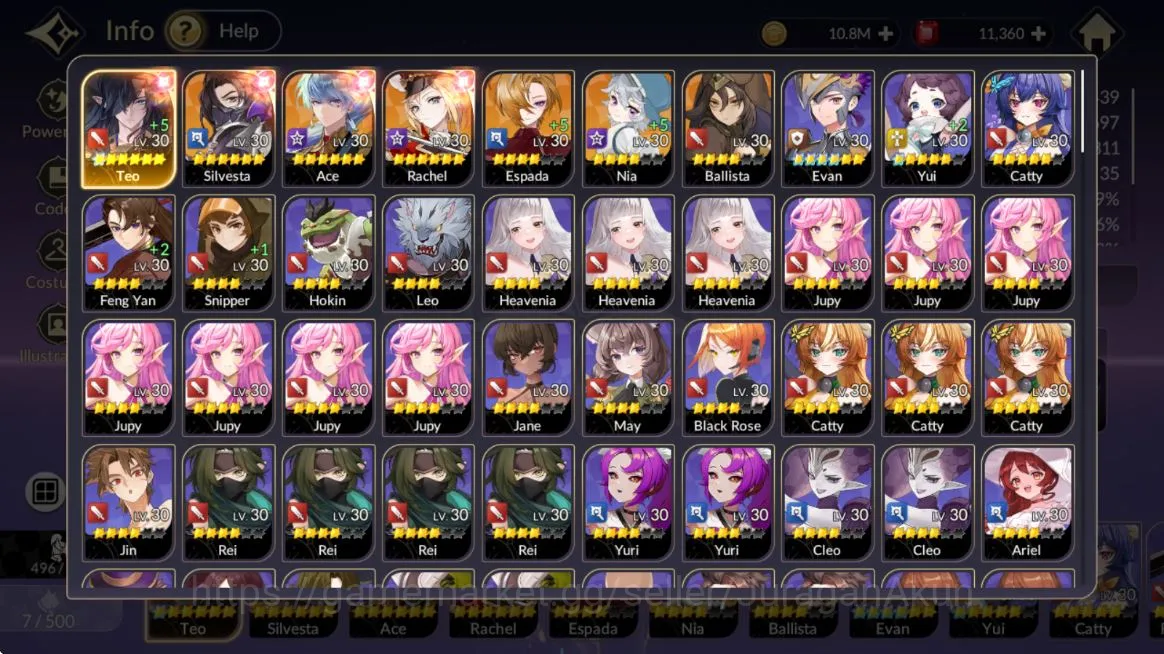 Seven Knights Re:Birth Accounts [Re:BIRTH]Global300xx|7 Legend,4 SPECIAL|Teo Tc1,S image 2