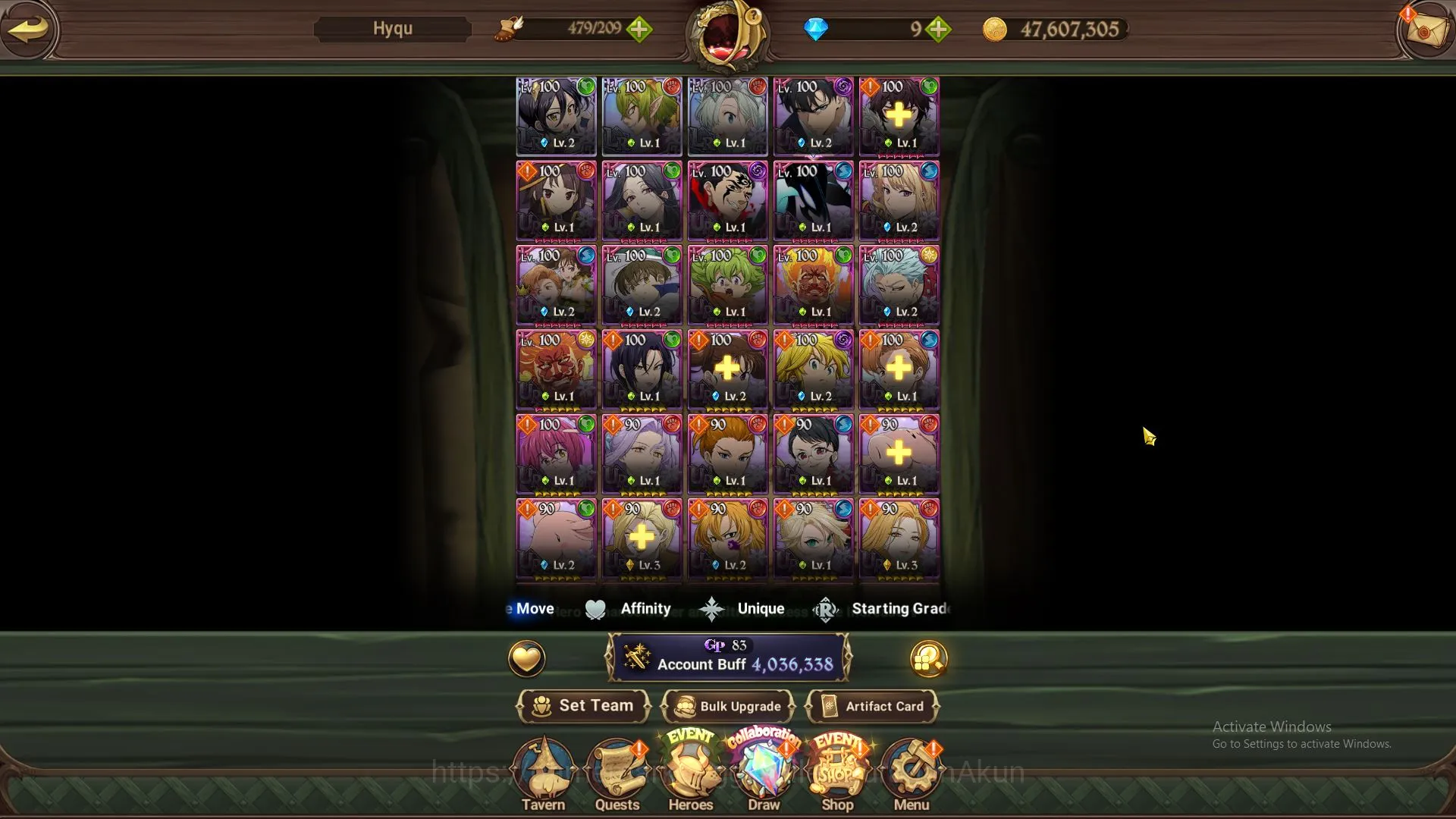 The Seven Deadly Sins: Grand Cross Accounts Midgame ASIA|4M 2