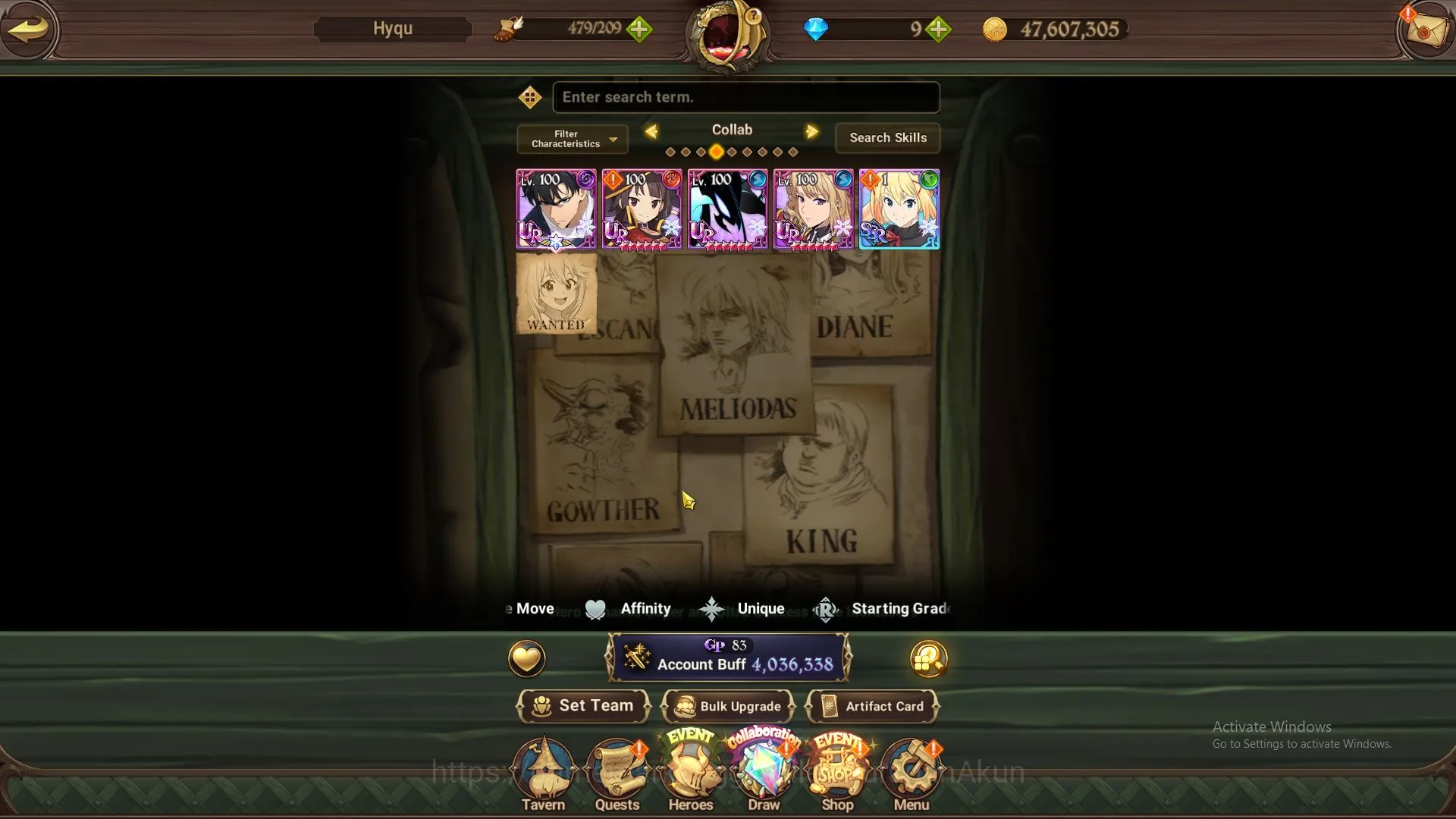The Seven Deadly Sins: Grand Cross Accounts Midgame ASIA|4M 6