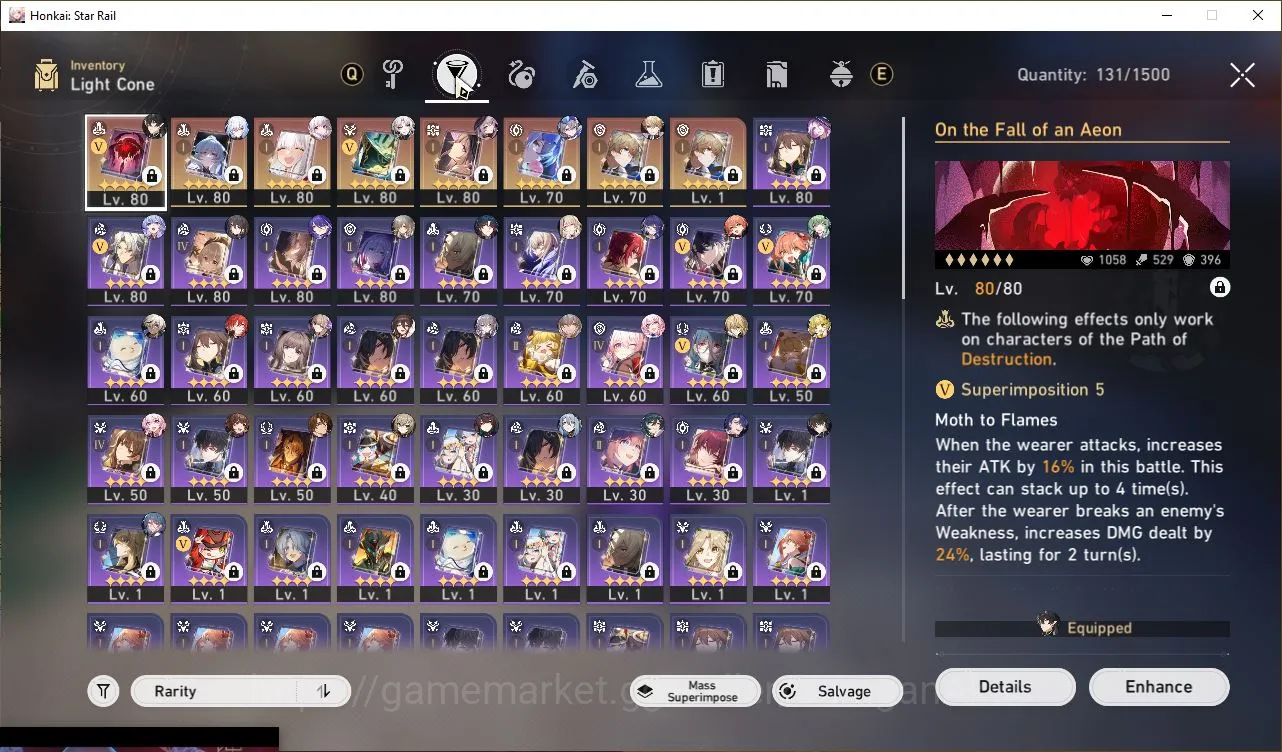 Honkai Star Rail Accounts End Game Asia [TL70] 14 Limited (The Herta+Sign, Jingliu+Sign, Silver Wolf+Sign, Jade, Robin and 6