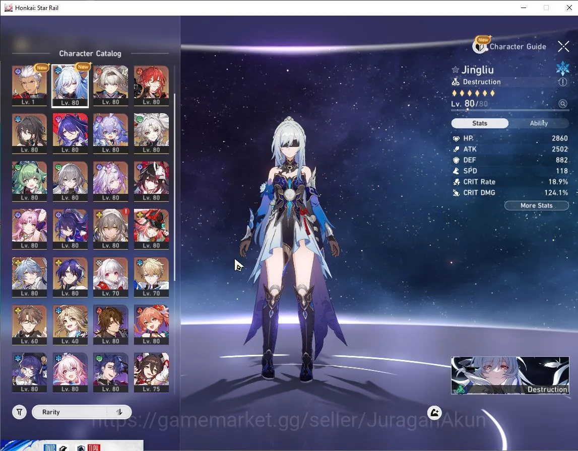Honkai Star Rail Accounts End Game ASIA|TL70|16Limited[Firefly+Sign,Acheron+Sign,Rappa+Sign,E1 2