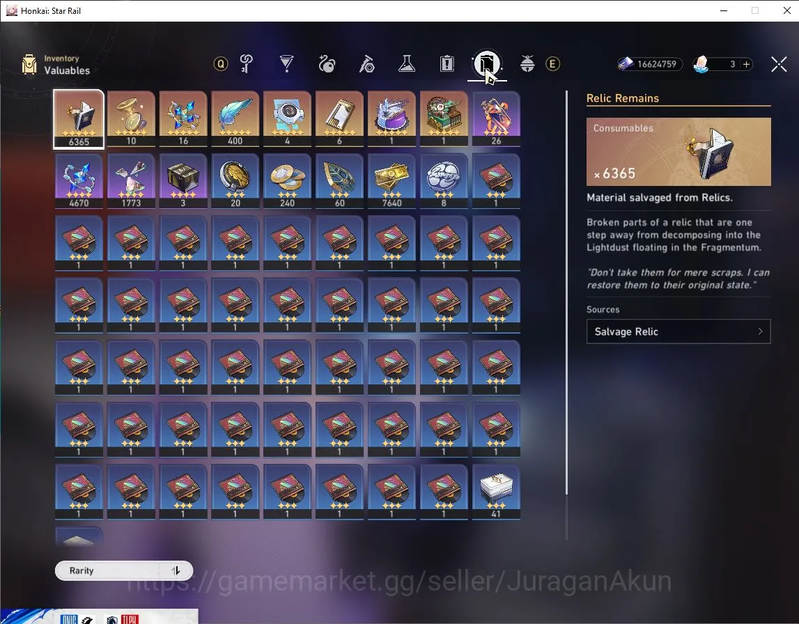Honkai Star Rail Accounts End Game ASIA|TL70|16Limited[Firefly+Sign,Acheron+Sign,Rappa+Sign,E1 3