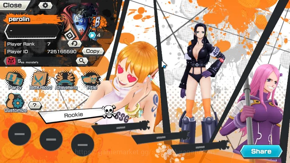 One Piece Bounty Rush Accounts Starter Global |3 META EX|Seraphim S-Snake,Daimyo of Kuri Kozuki Oden,Blackbeard Pirates 2