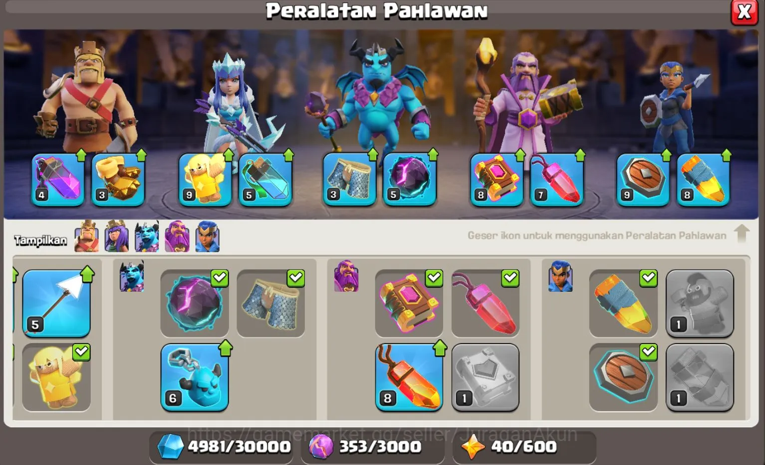 Clash of Clans Accounts Mid-Tier TH 14 Thropy 2994| BK34 - AQ41 - GW23 - MP40 - RC18 | Supercell ID | Take Email | Check SS 2