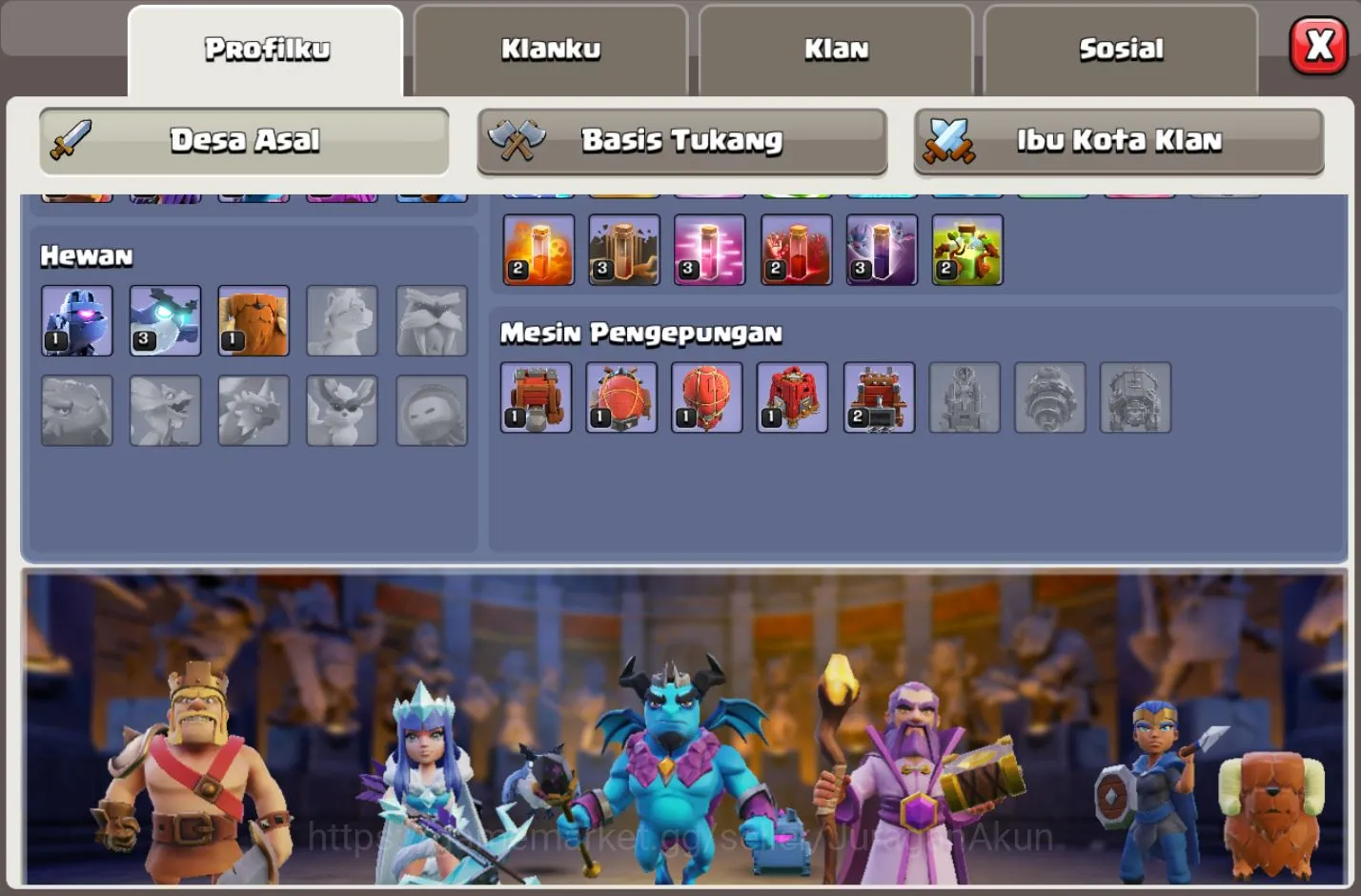 Clash of Clans Accounts Mid-Tier TH 14 Thropy 2994| BK34 - AQ41 - GW23 - MP40 - RC18 | Supercell ID | Take Email | Check SS 4