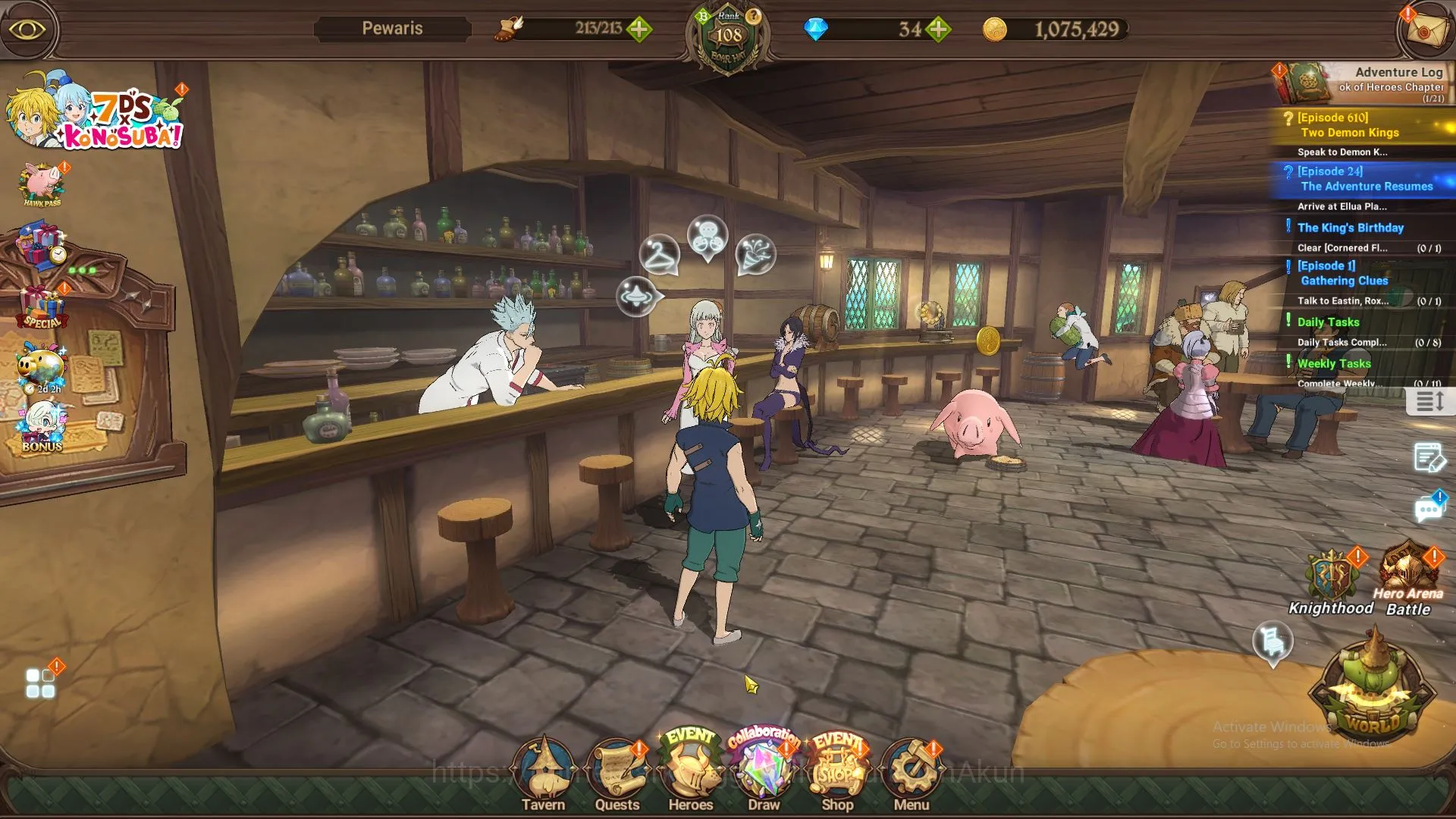 The Seven Deadly Sins: Grand Cross Midgame ASIA|4,8M CC|4 LR+8 UR+Many Collabs|HK Escanor4/6, image 1