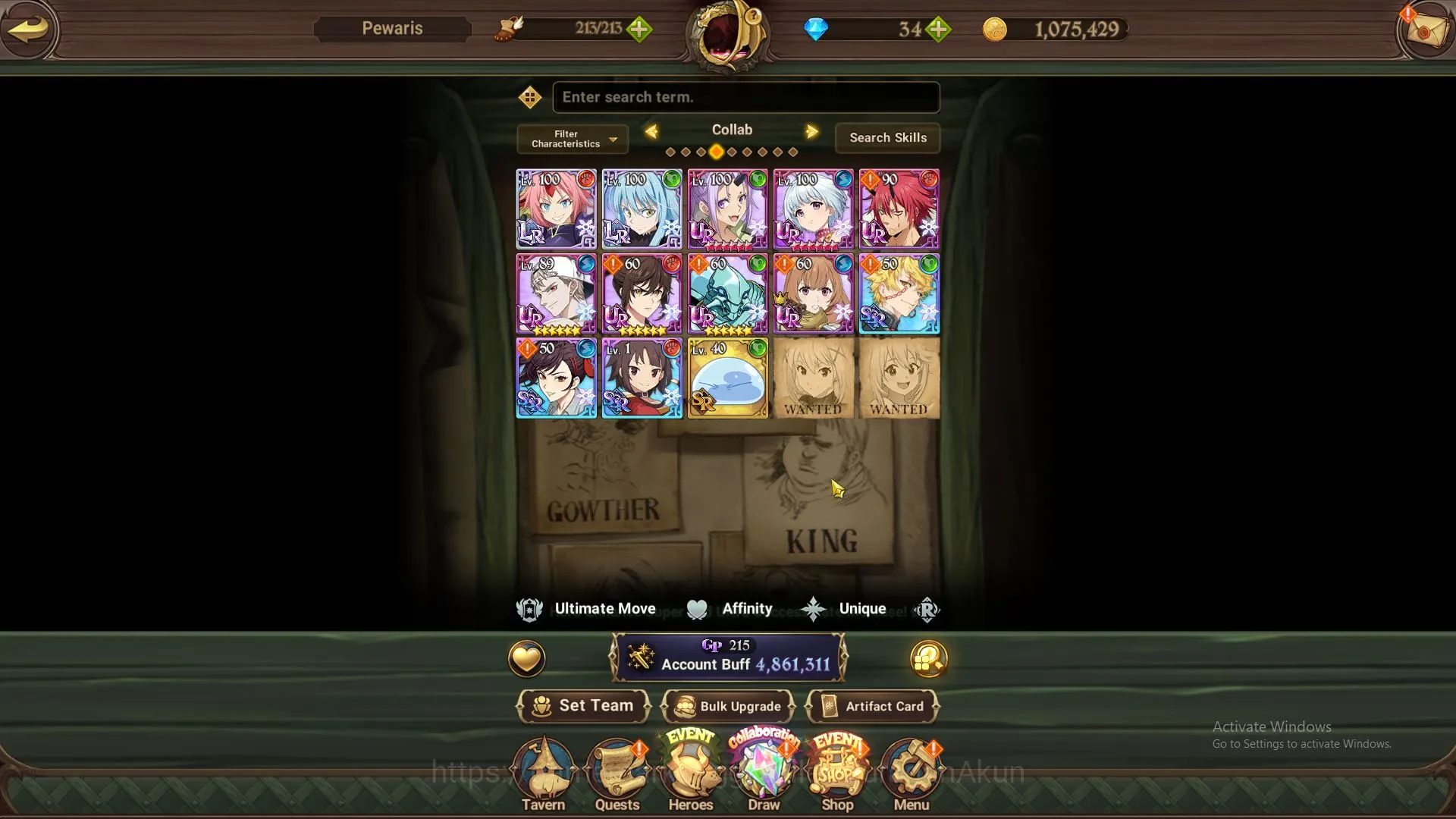 The Seven Deadly Sins: Grand Cross Accounts Midgame ASIA|4,8M CC|4 LR+8 UR+Many Collabs|HK 5