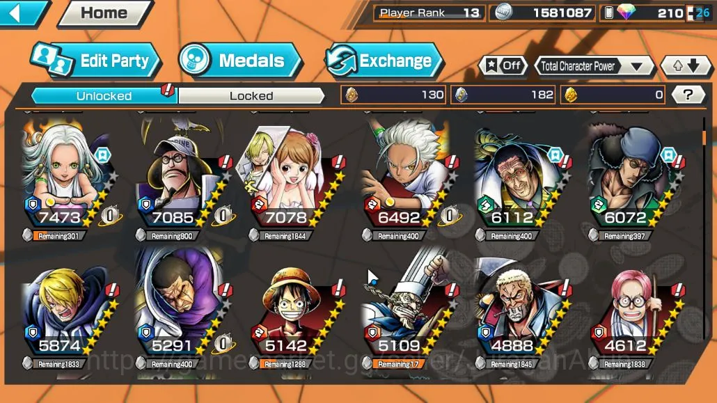 One Piece Bounty Rush Accounts Global| 4 META EX | Legend MD Grap, Son Yamato, Th image 5