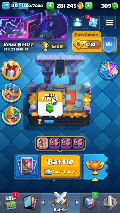 Clash Royale Accounts Midgame Lvl30|Trophy 6120|LimitedSkin|KTL 11|Card 106|4EVO,2 Champ 12 Legend,33