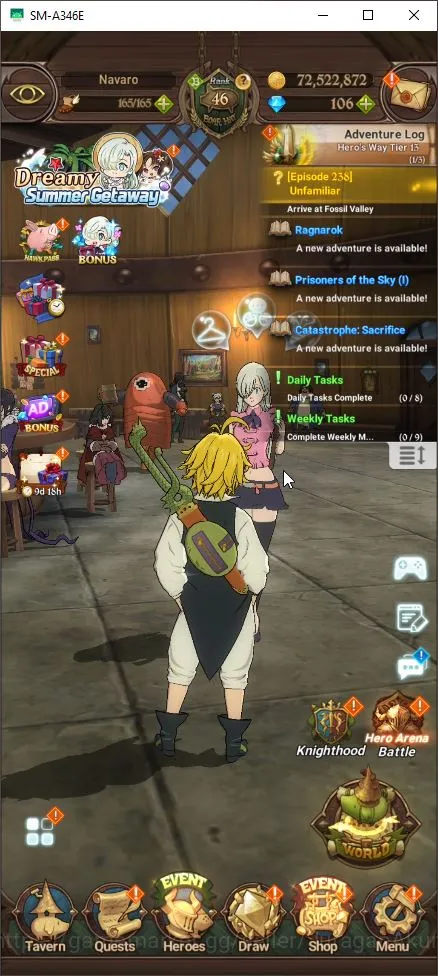 The Seven Deadly Sins: Grand Cross Accounts GLOBAL|2M CC|1 LR + 5 UR + 106 Gems (Elizabeth,ODK image 1