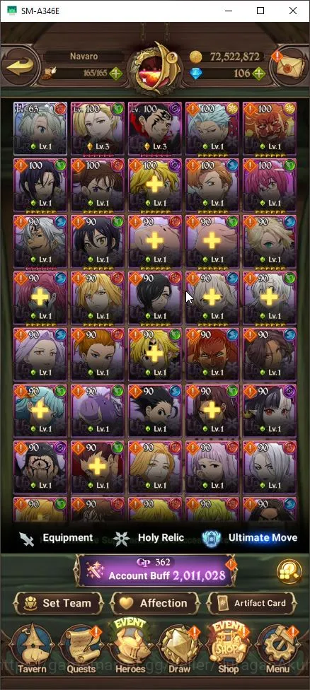 The Seven Deadly Sins: Grand Cross Accounts GLOBAL|2M CC|1 LR + 5 UR + 106 Gems (Elizabeth,ODK image 5