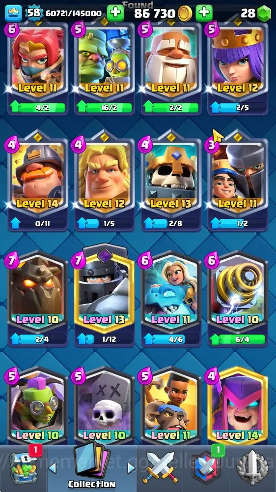 Clash Royale Accounts Lvl 58|Free COC TH 16MAX|Troph 10317|KTL 15|Lmt Sk image 4