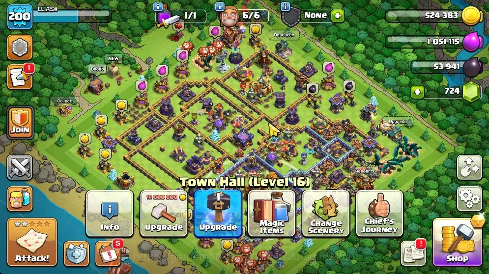 Clash Royale Accounts Lvl 58|Free COC TH 16MAX|Troph 10317|KTL 15|Lmt Sk image 6