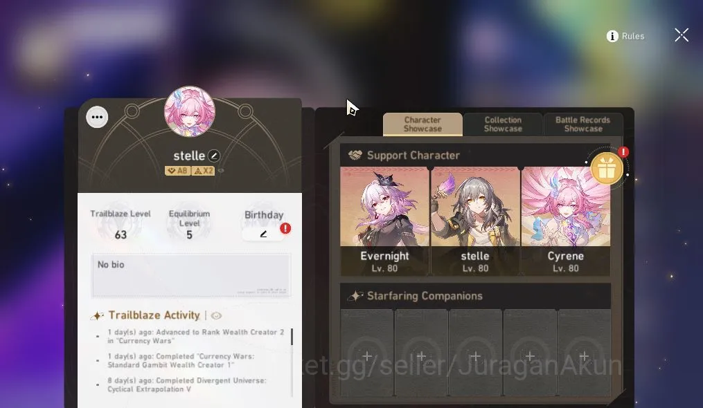 Honkai Star Rail Mid Game ASIA|TL 63| 5 Limited |Cyrene+Sign,Evernight+Sign, image 1