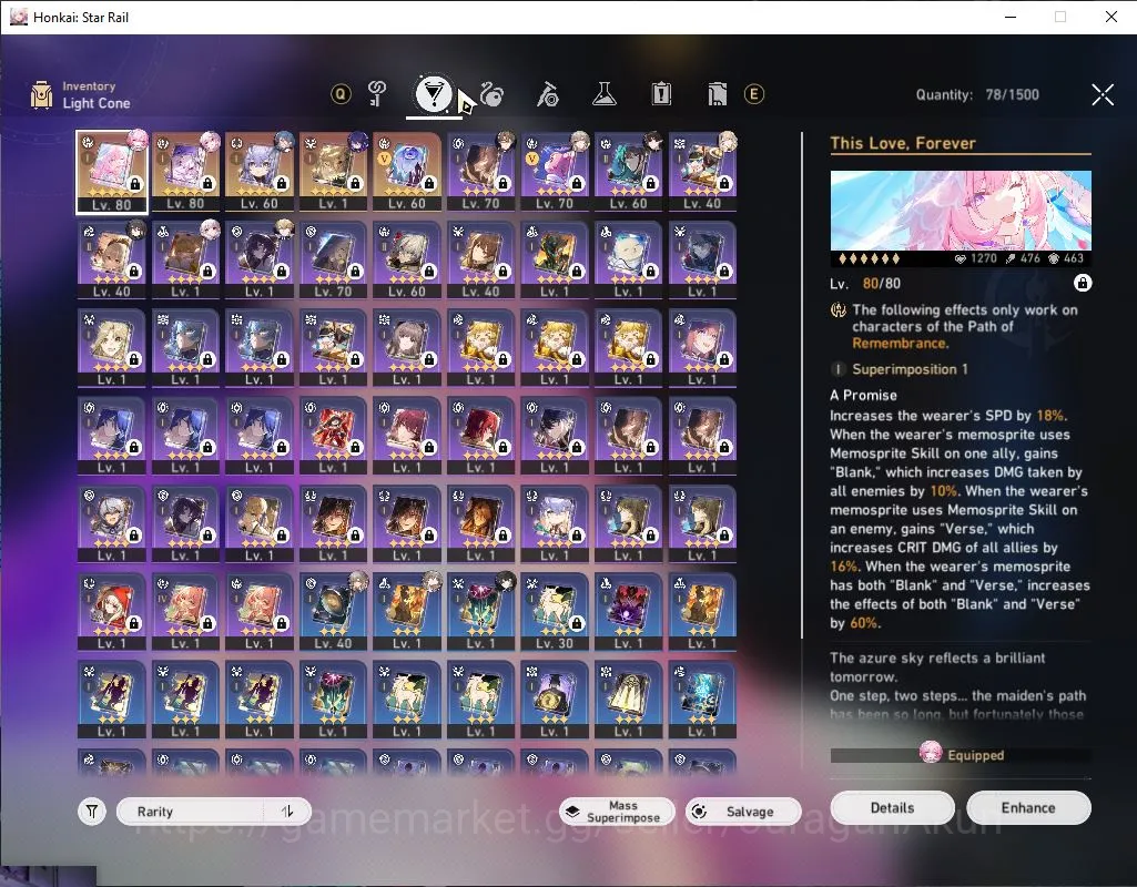 Honkai Star Rail Accounts Mid Game ASIA|TL 63| 5 Limited |Cyrene+Sign,Evernight+Sign,Ruan Mei,Dante,Archer|Mc 3