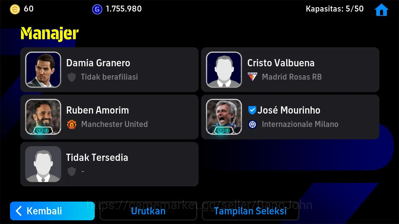 eFootball Accounts Android Power 3153 | david villa blitz | pedri big image 3