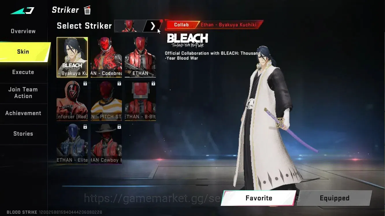 Blood Strike Accounts ASIA|ETERNAL JET-Comet|Collab BLEACH[Byakuya,MCX,M image 5