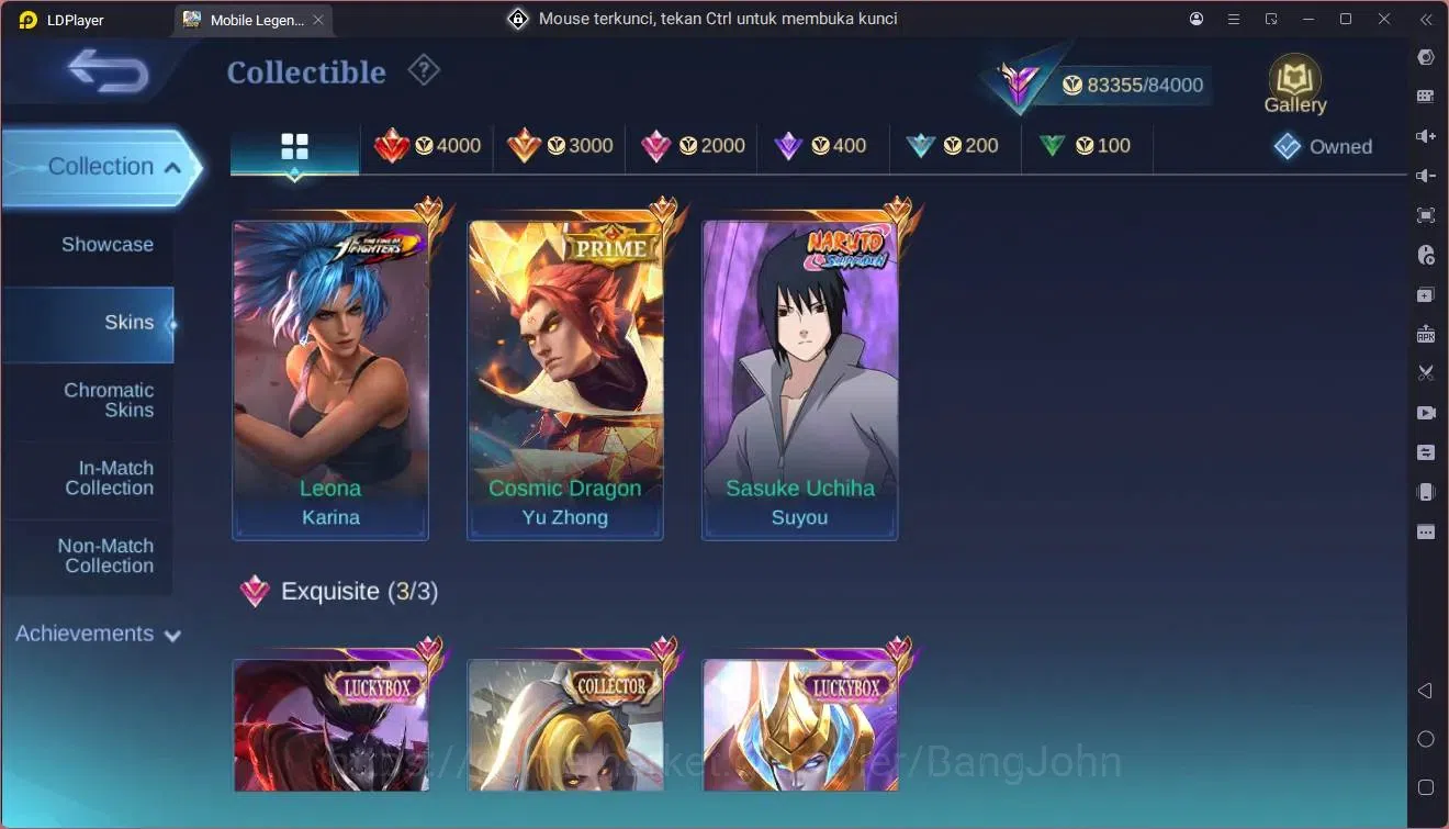 Mobile Legends: Bang Bang Accounts GLOBAL Hero 132 Skin 313|Legend franco|Prime YZ|Na image 10
