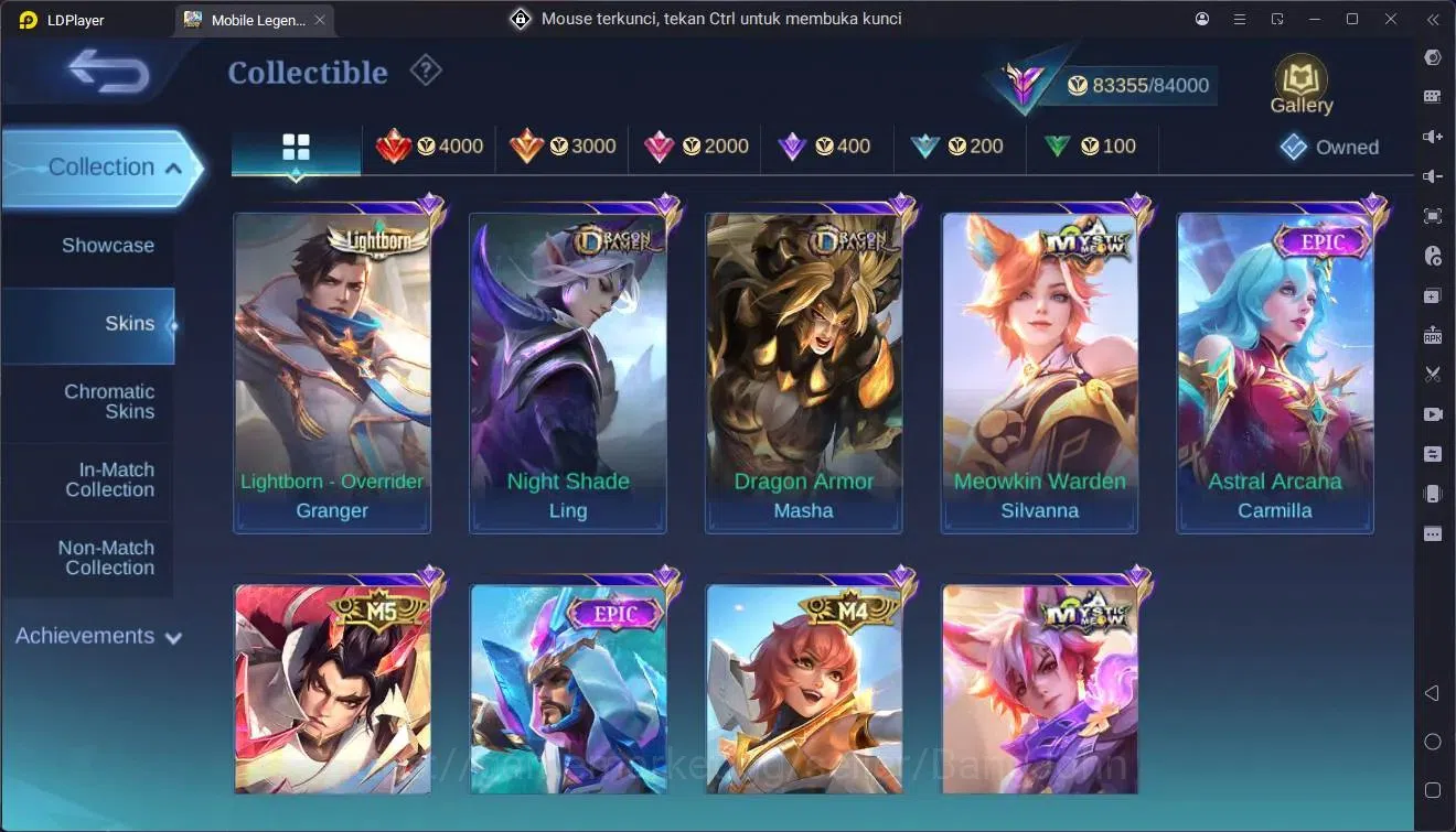 Mobile Legends: Bang Bang Accounts GLOBAL Hero 132 Skin 313|Legend franco|Prime YZ|Na image 2