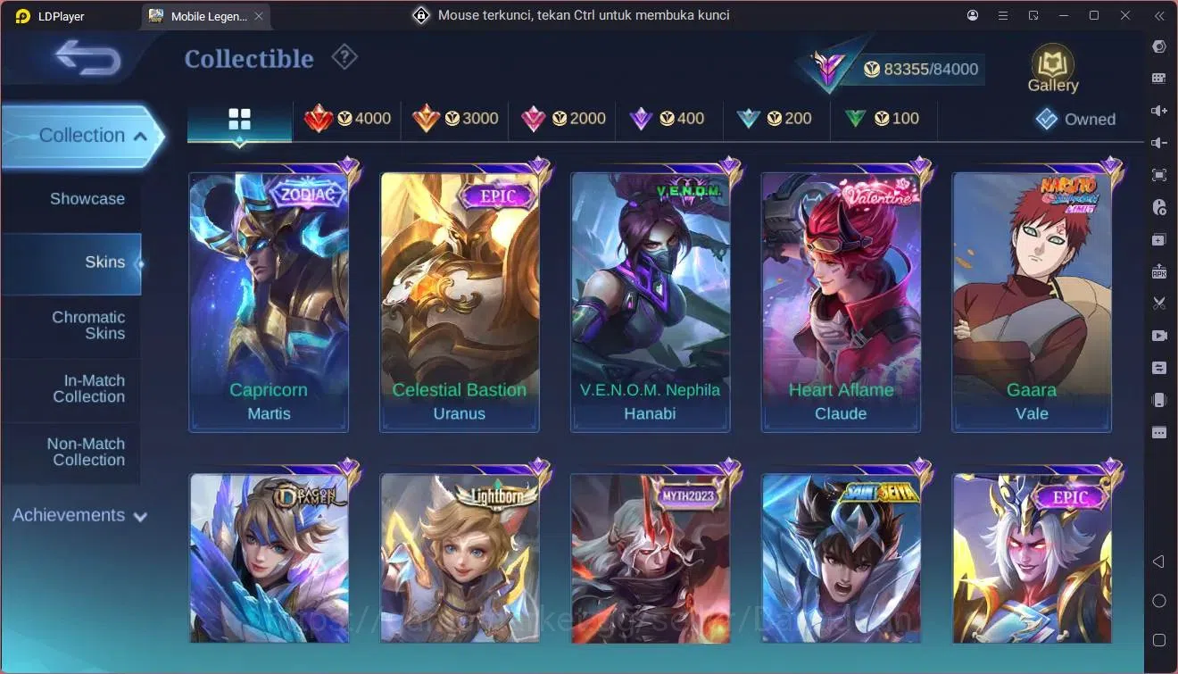 Mobile Legends: Bang Bang Accounts GLOBAL Hero 132 Skin 313|Legend franco|Prime YZ|Na image 4